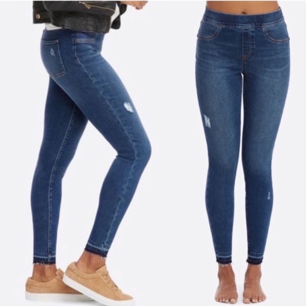 Spanx Distressed Skinny Jeans Medium Wash Size Small 20203R
